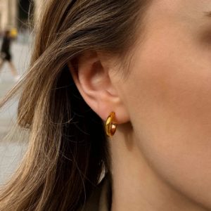 Ella Hoops Earrings - Gold