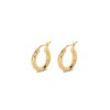 Ella Hoops Earrings - Gold – Image 2