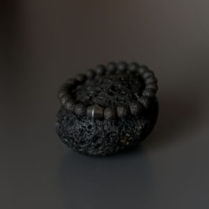 Obsidian Lava Stone Bracelet