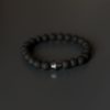 Obsidian Lava Stone Bracelet – Image 3