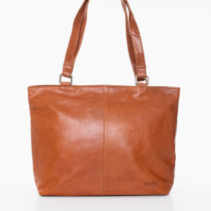 Leather Shoulder Bag NK2028 - Brown