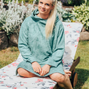 Long-Sleeve Poncho - Bamboo Terry