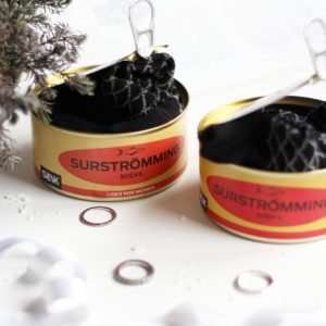 Socks in a Tin Can Gift Set for Men (40-46), 2 Pairs