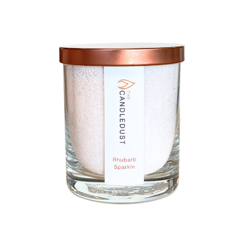Powdered Candle in Glass - Rhubarb Sparkle 160g – Image 6