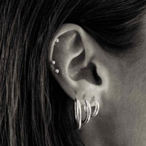 Ella Hoops Earrings - Silver