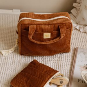 Make-Up Bag Set of 2 - Caramel