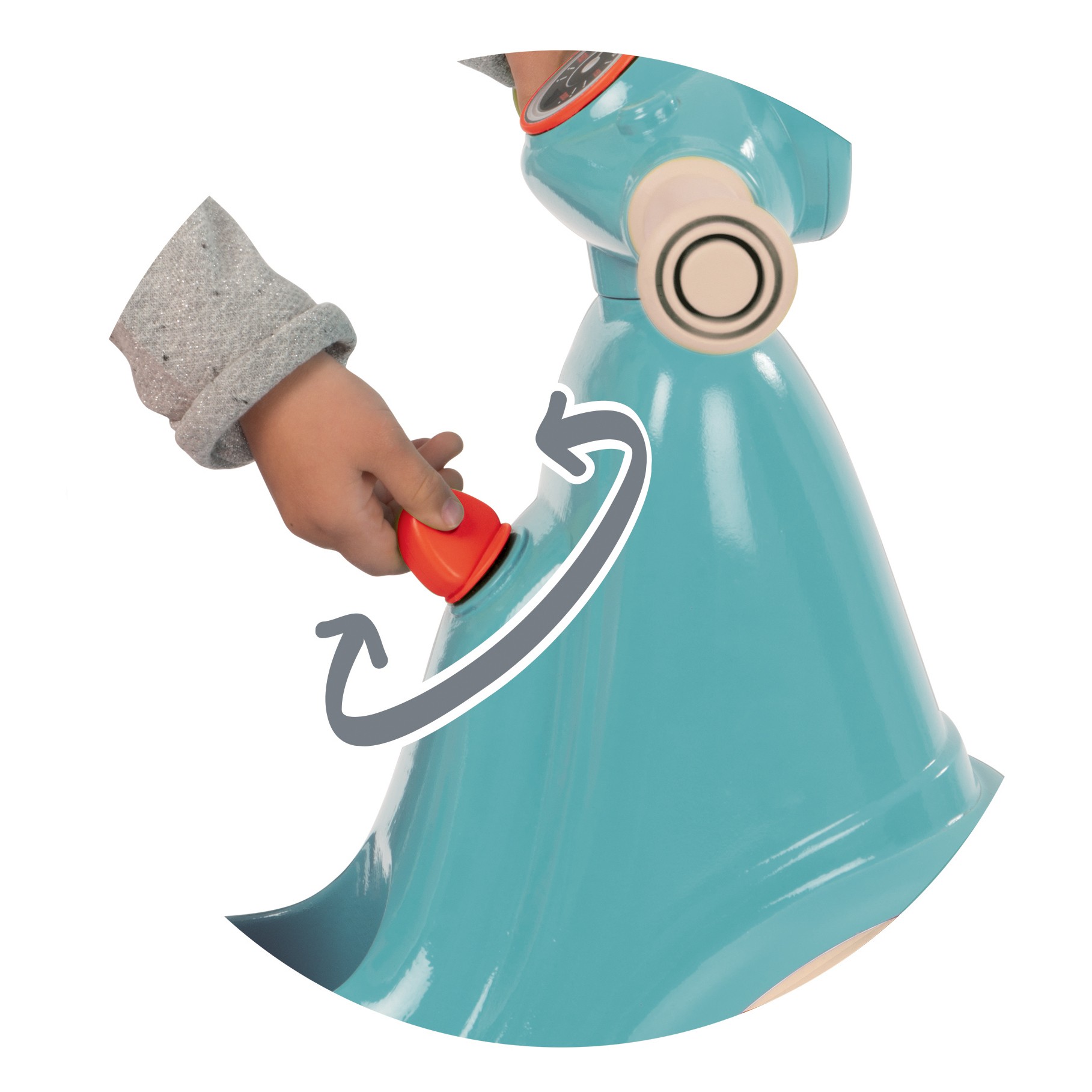 Retro Ride-on Scooter For Kids - Blue – Image 3