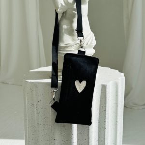 Phone Bag Heart - Black