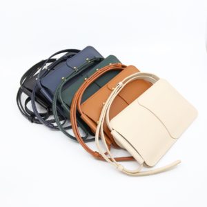 Leather Phone Bag - Tan